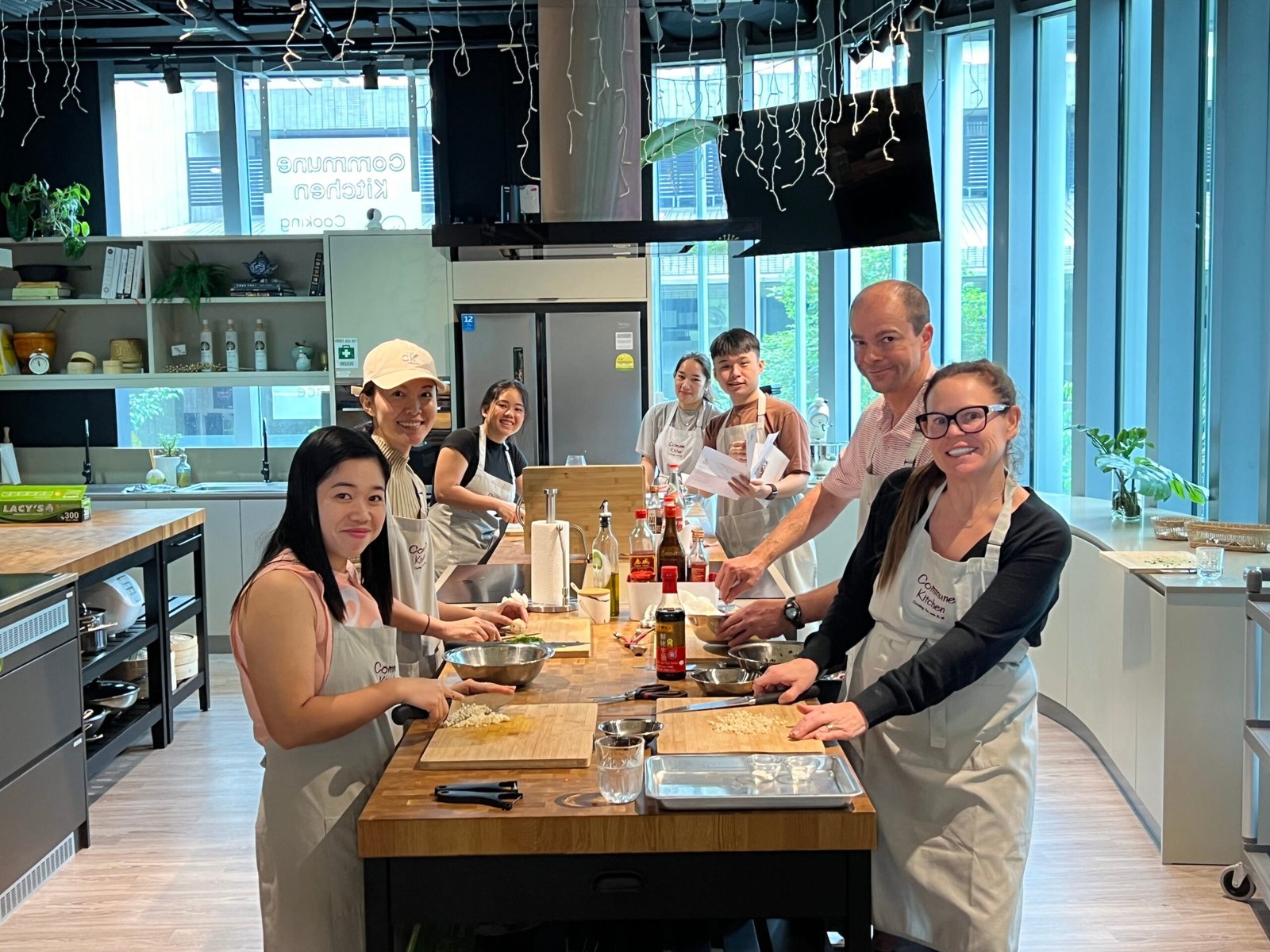 Family cooking class